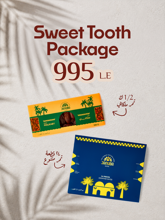 Sweet Tooth Package (assorted 24 pieces + Malkabi 500gms)