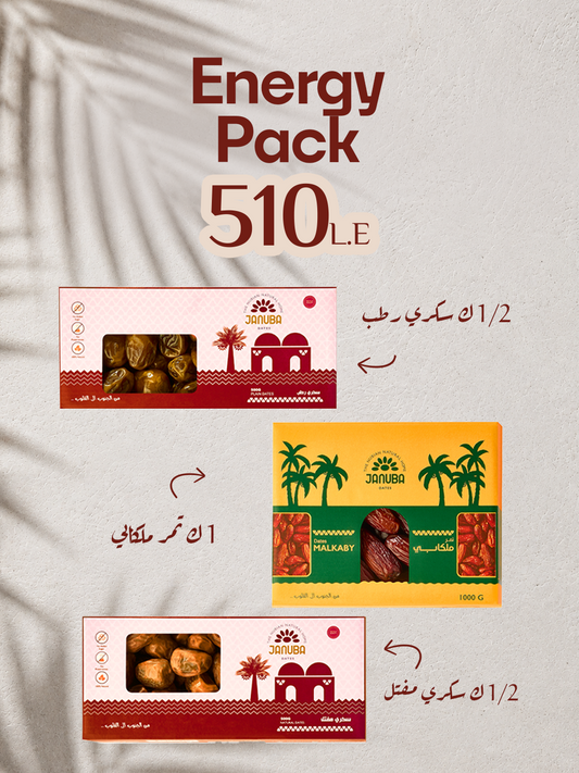 Energy Pack (Mefatel 500g + Rutab 500G + Malkabi 1kg)