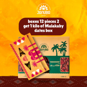 Assorted Dates Offer (Buy 2 Boxes 12 – Get Malkaby 1K)