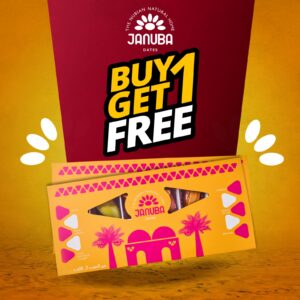 Buy one get one free: Assorted Flavors Dates (12 pieces)