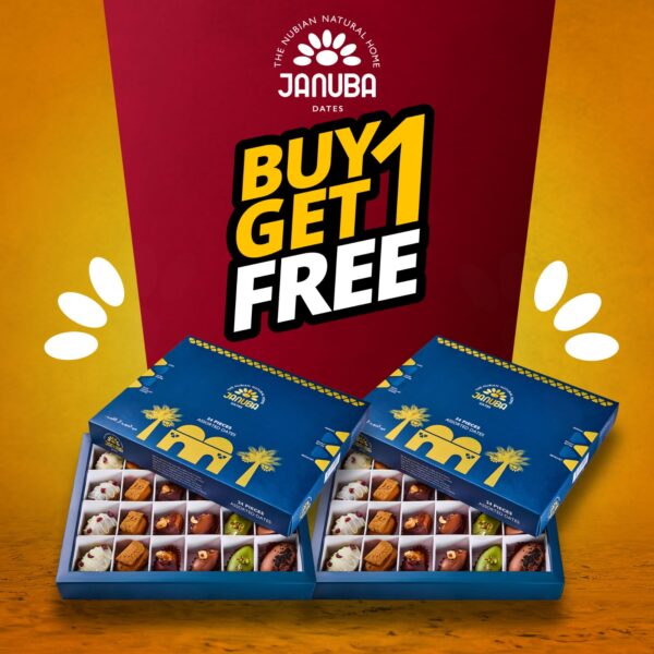 Buy one get one free: Assorted Flavors Dates (24 pieces)